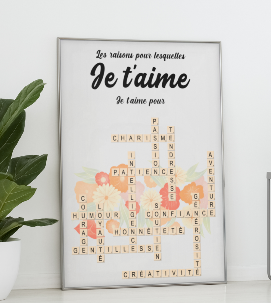 Les raisons pour lesquelles je t'aime - Personalized Poster - Immagine 2