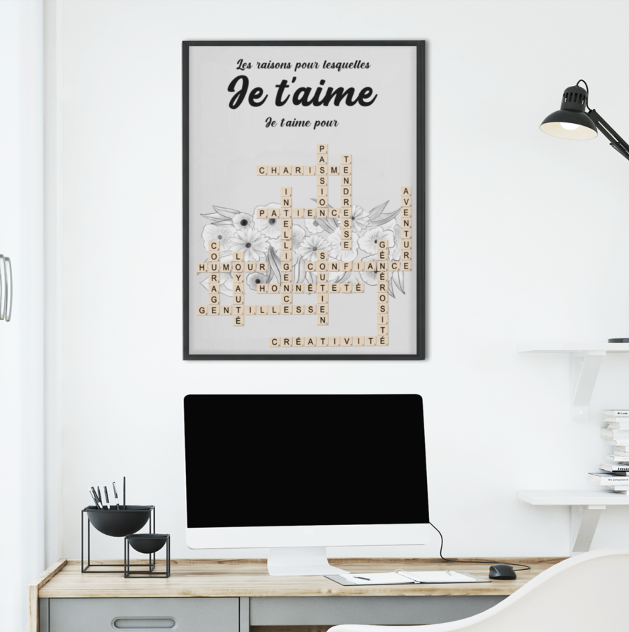 Les raisons pour lesquelles je t'aime - Personalized Poster - Billede 5