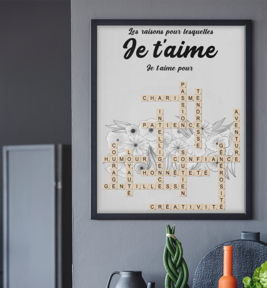 Les raisons pour lesquelles je t'aime - Personalized Poster – Image 7