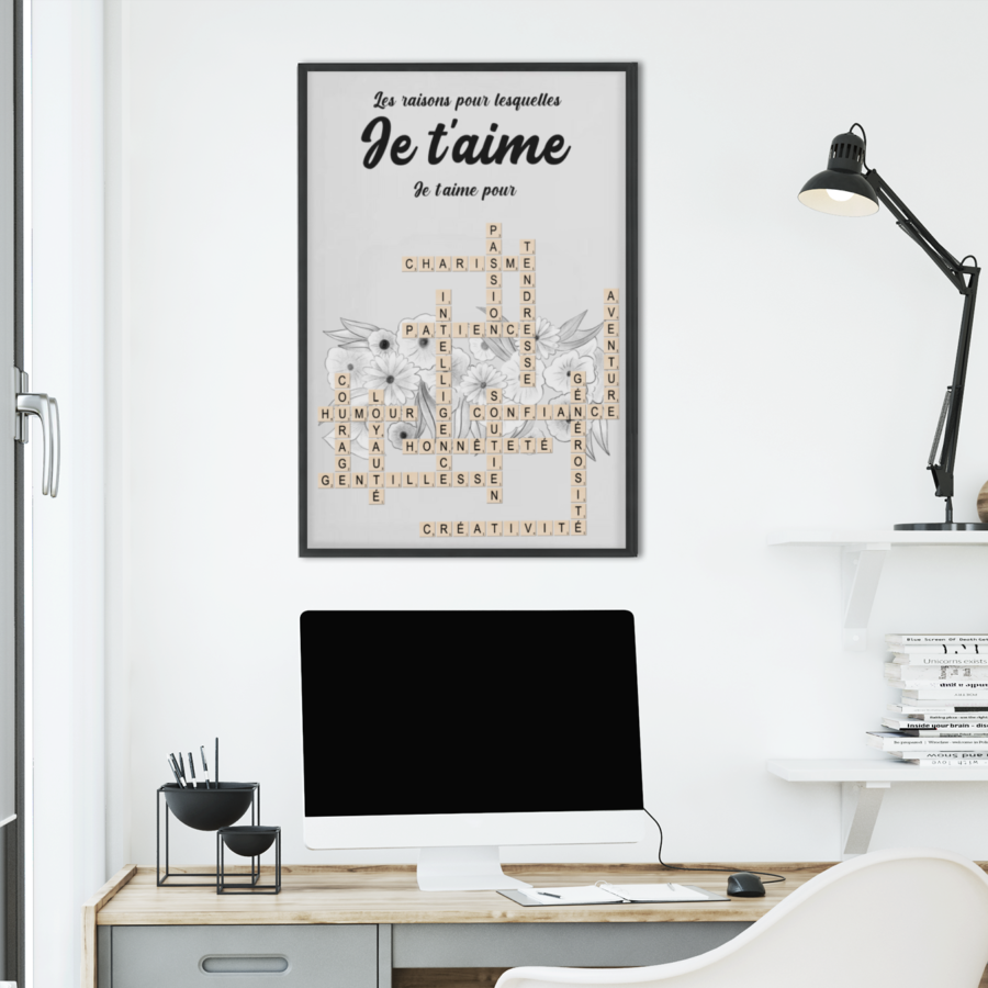 Les raisons pour lesquelles je t'aime - Personalized Poster - Afbeelding 3